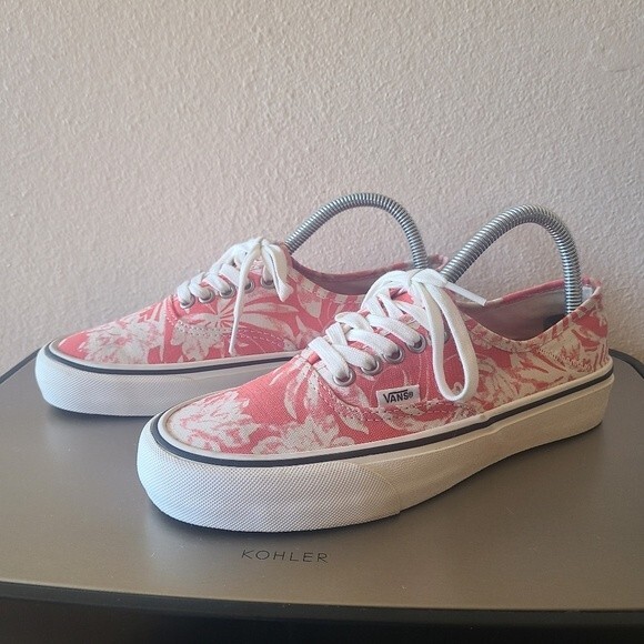 Vans island floral linen lace up size 8 - Picture 2 of 7